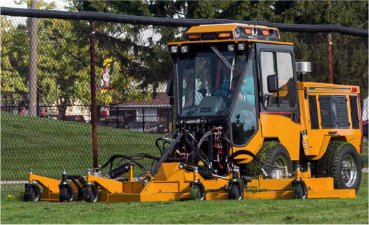 Trackless mower